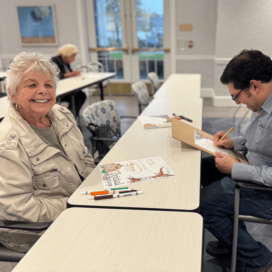 Residents at Bethpage engaged in Halloween festivities