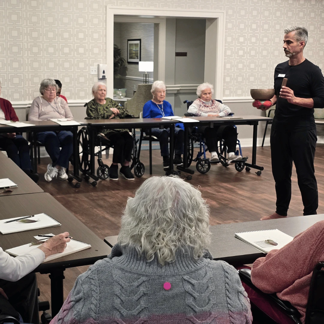 Residents at The Bristal explore meditation in an exploratory and interactive experience