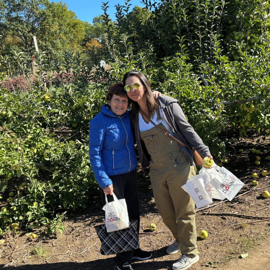 Residents enjoyed picking their own apples from the orchard