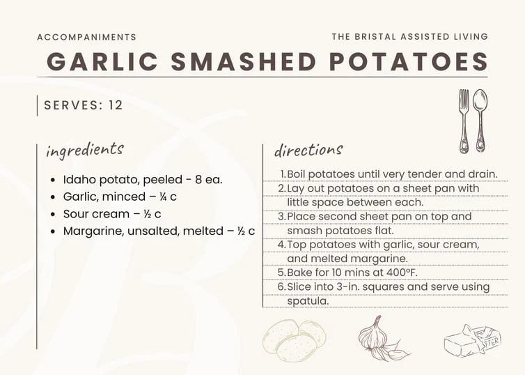 garlic smashed potatoes