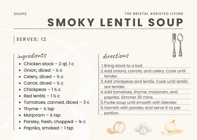 smoky lentil soup