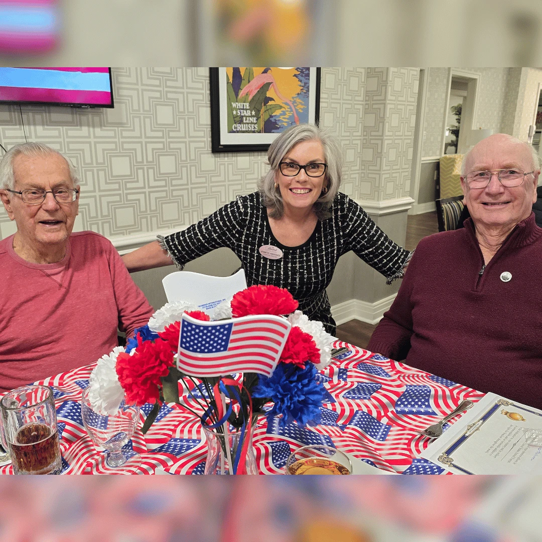 Veterans Day at The Bristal at Bethpage crafting wreaths