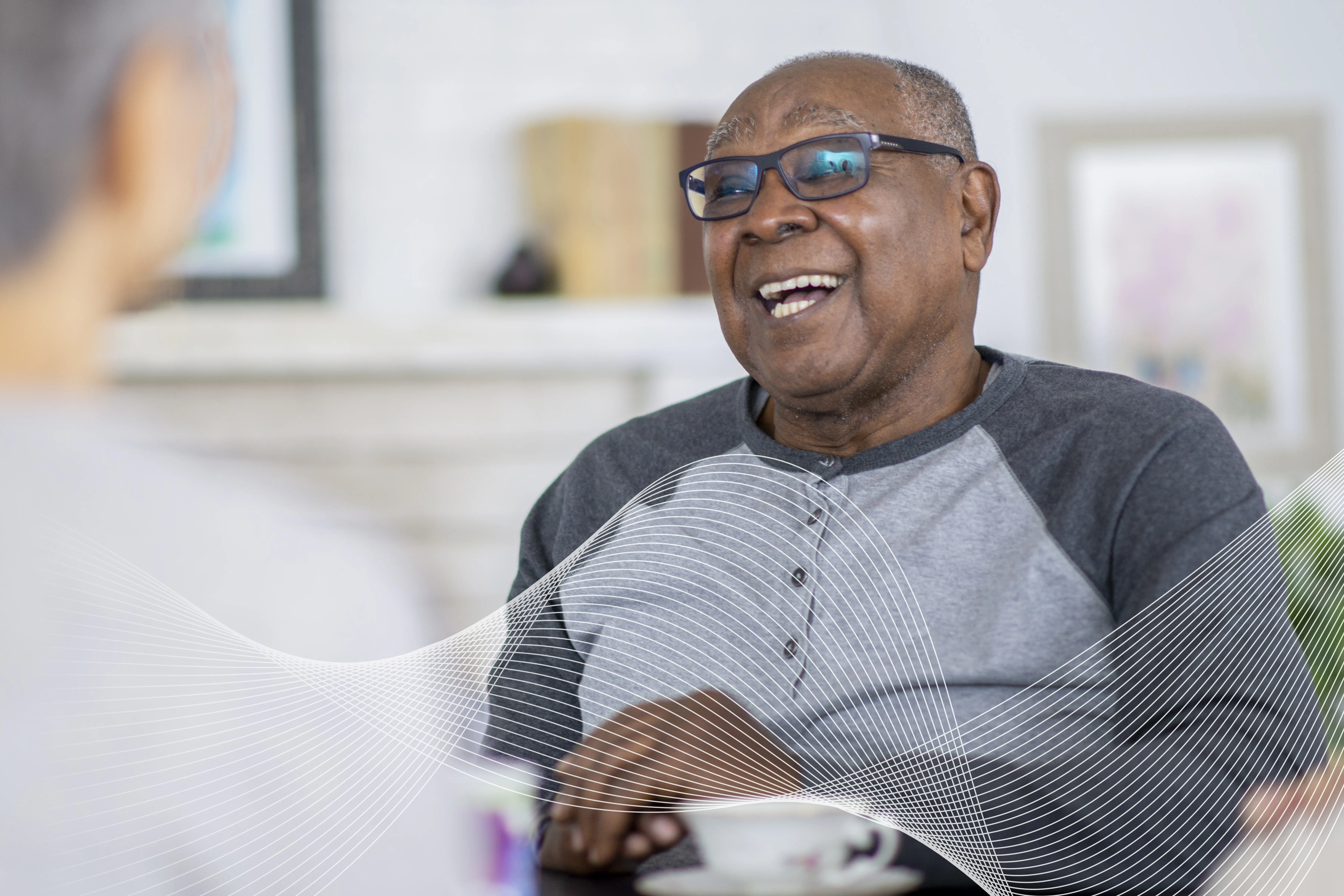 Resident of The Bristal Assisted Living smiling