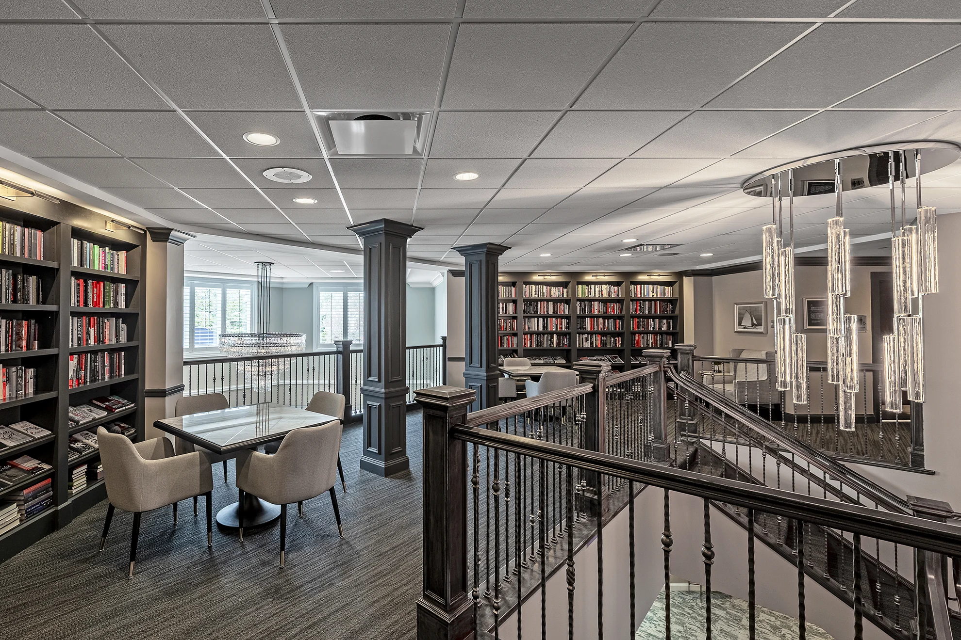 Library at The Bristal at Armonk