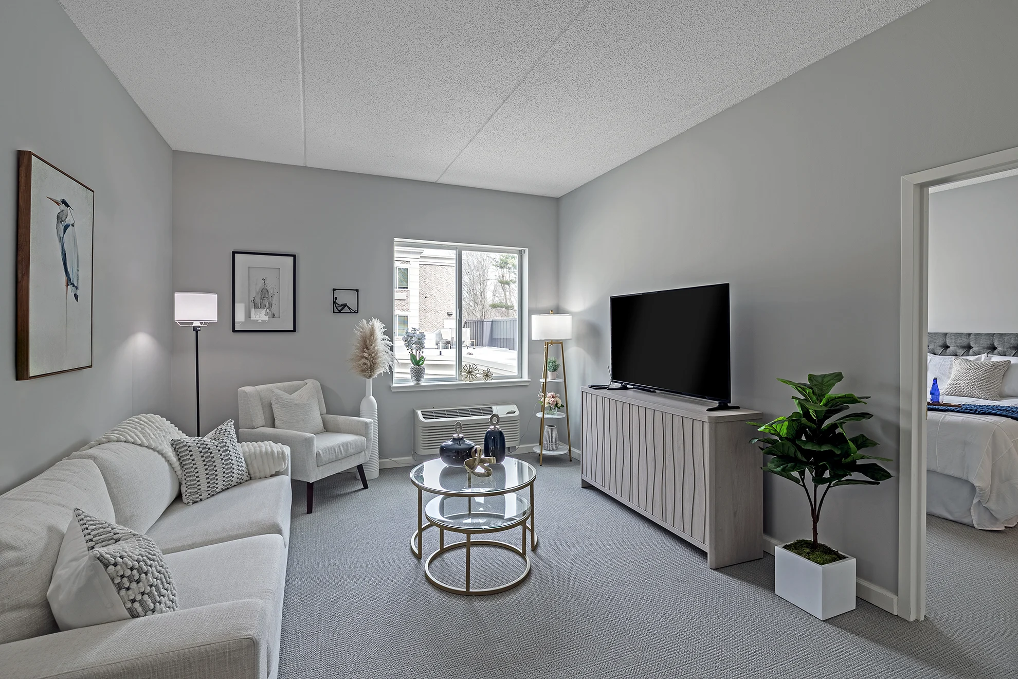 The Bristal at Armonk Apartment Living Room Model