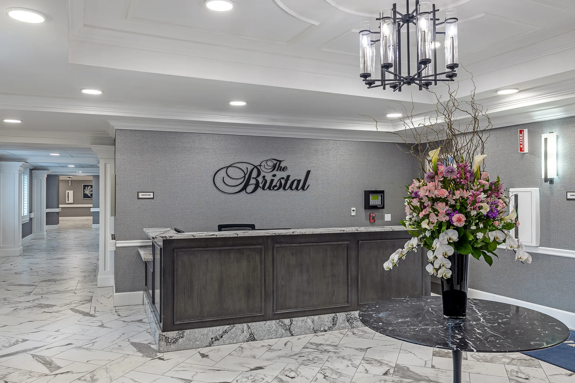 Lobby at The Bristal at Englewood 2026