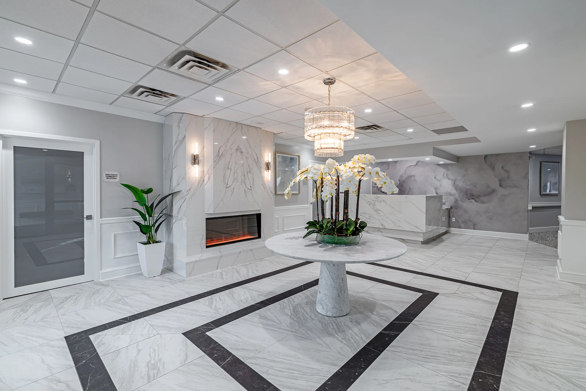 Lobby at The Bristal at Lynbrook
