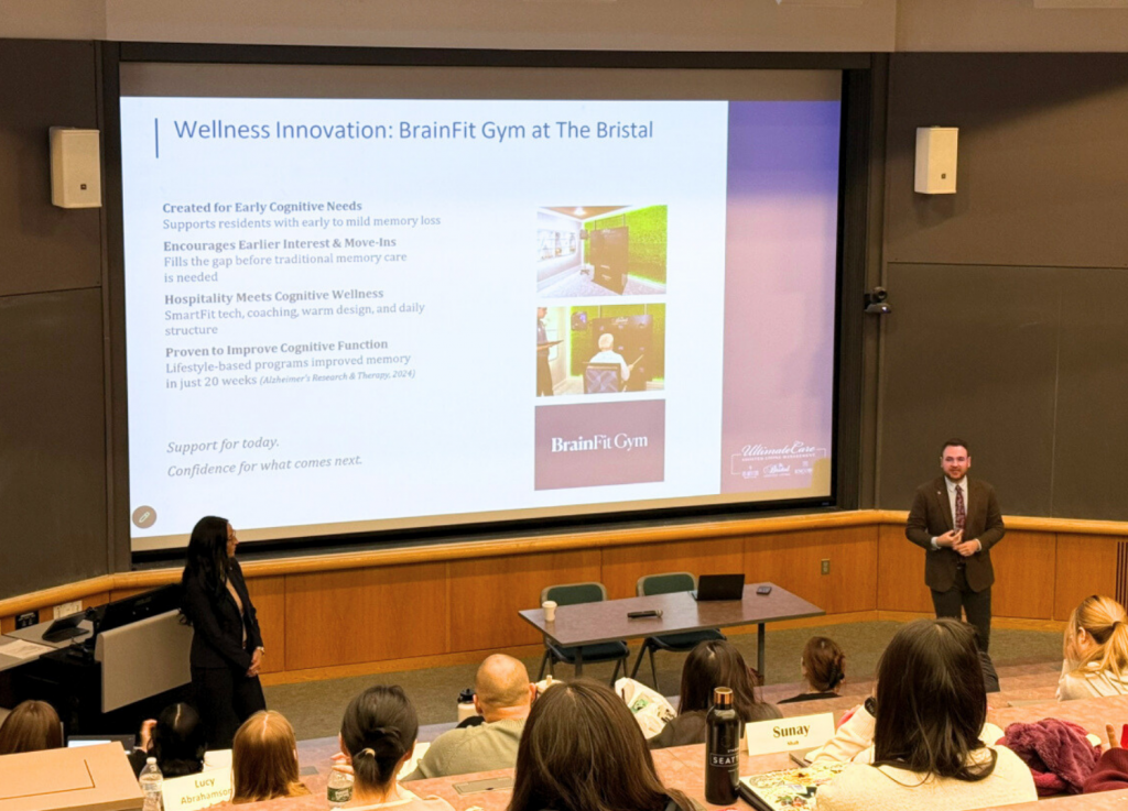 Evan Rossi and Amy Silva-Magalhaes present to Cornell Students on Hospitality-driven health care and wellness innovation