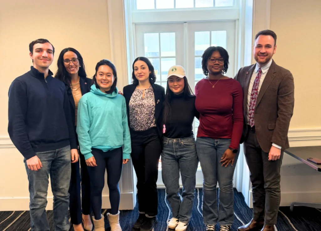 Students at Cornell University pose with leadership from The Bristal following a hospitality-driven senior living presentation