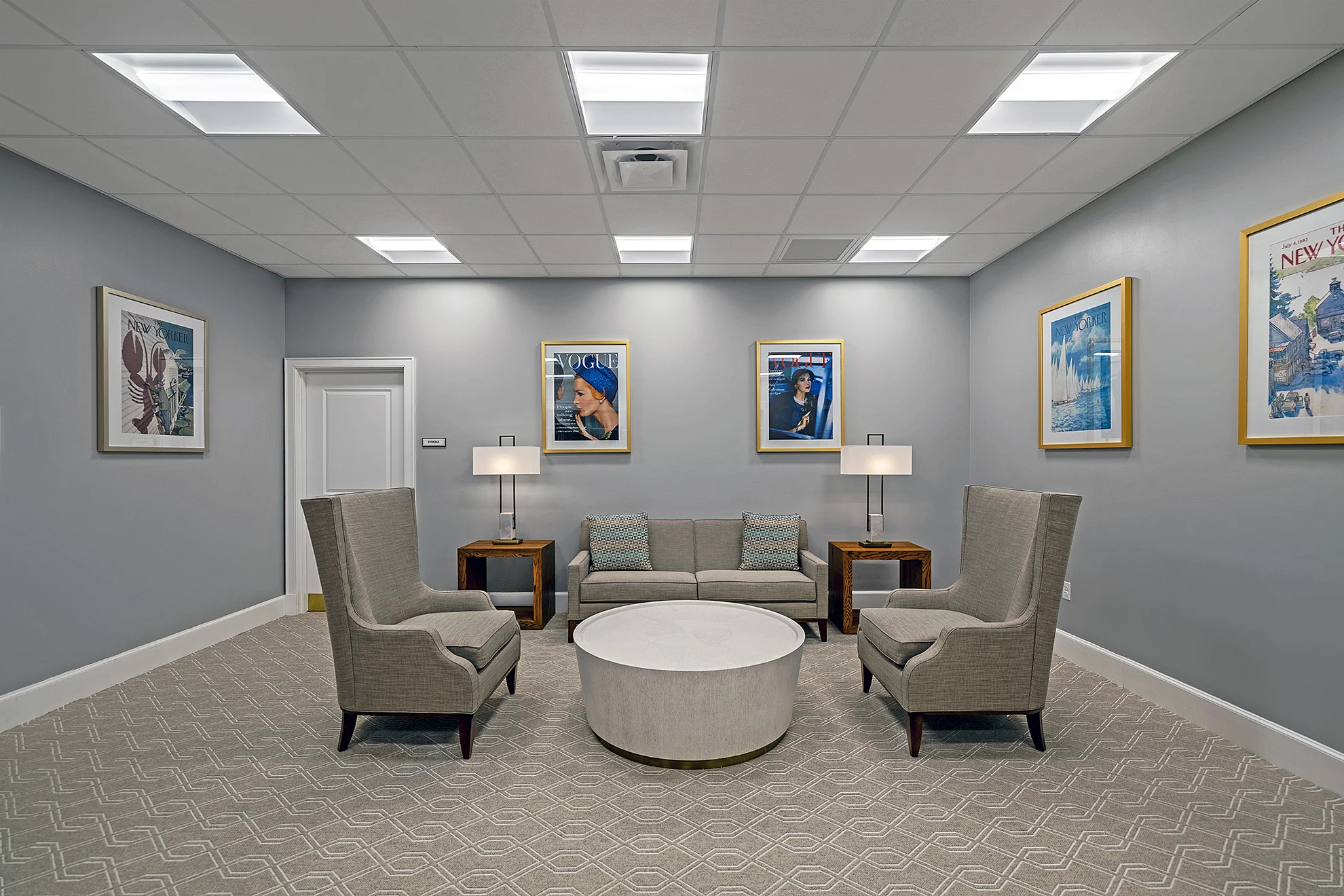 The Bristal at Lake Success_Library Lounge