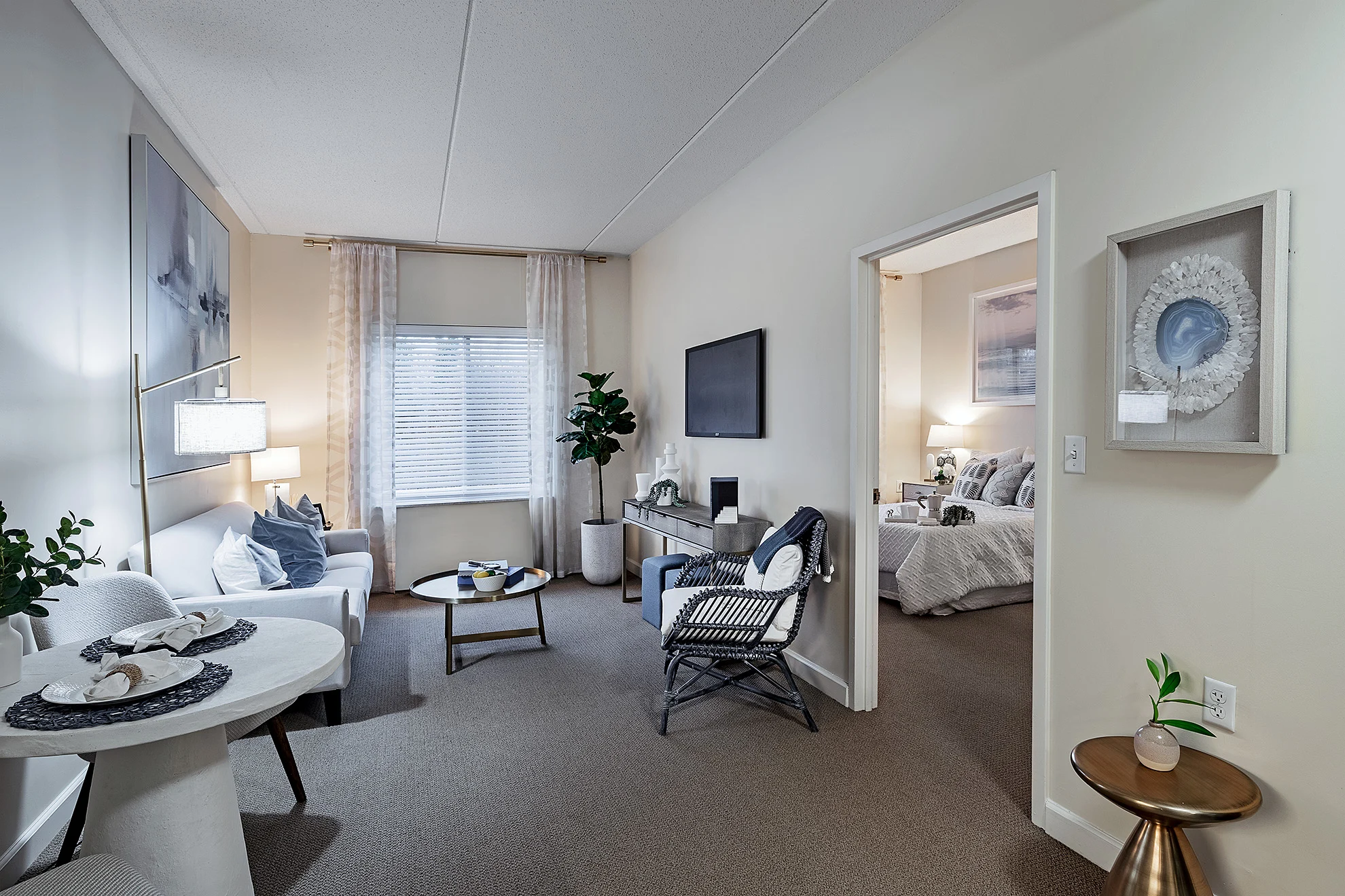 The Bristal at Massapequa_1 bedroom living room