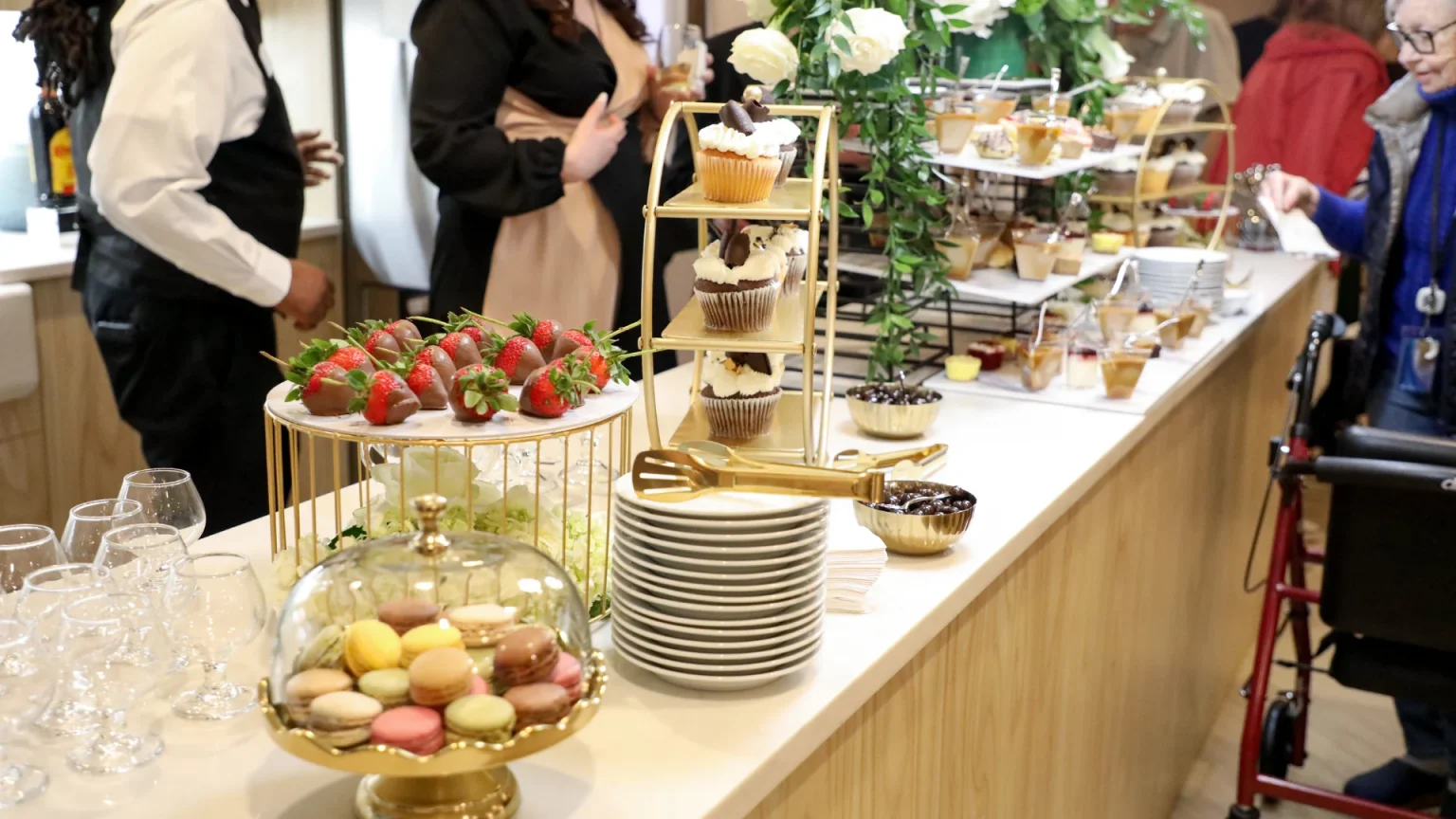 The Grand Reveal of The Bristal at Armonk - the culinary team created beautiful hors duevres for the occasion