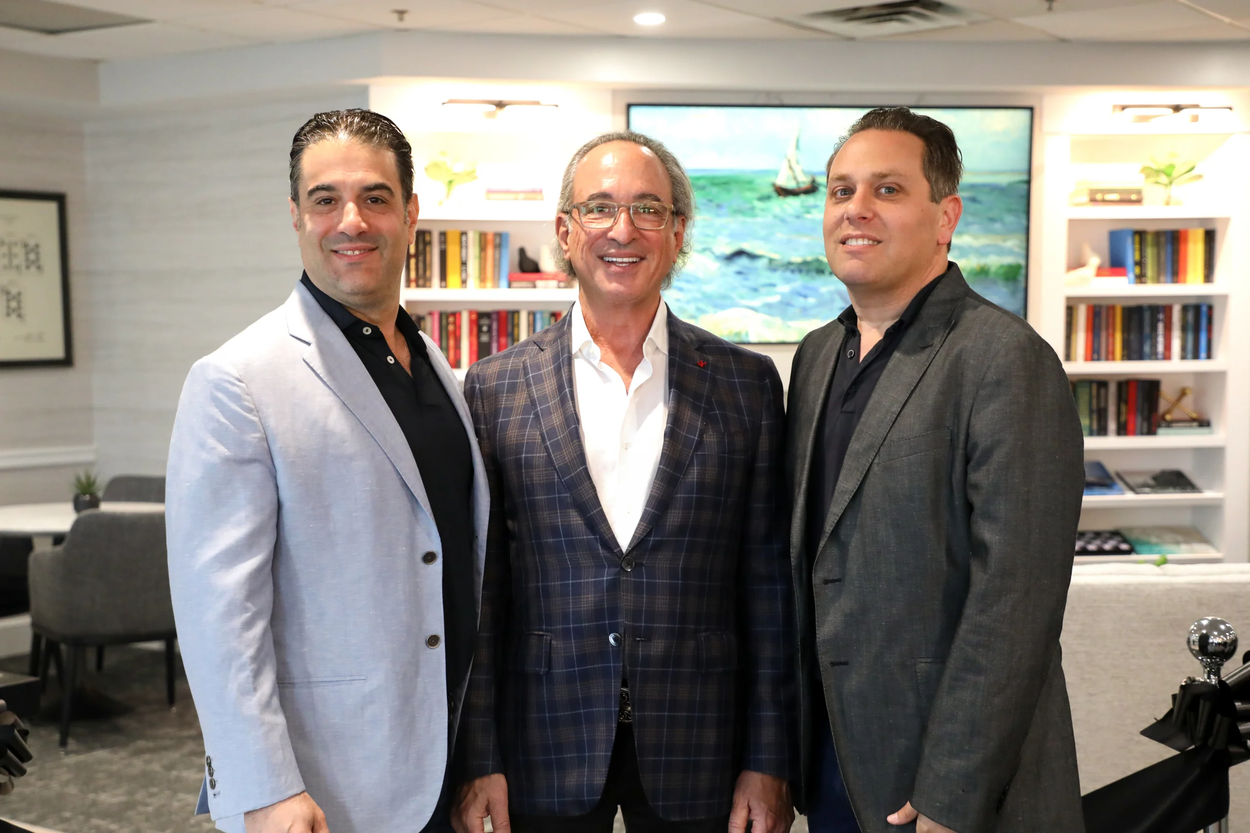 The Bristal at Lynbrook Ribbon Cutting Event - B2K Development Principals Jan Burman, David Burman, and Jon Weiss