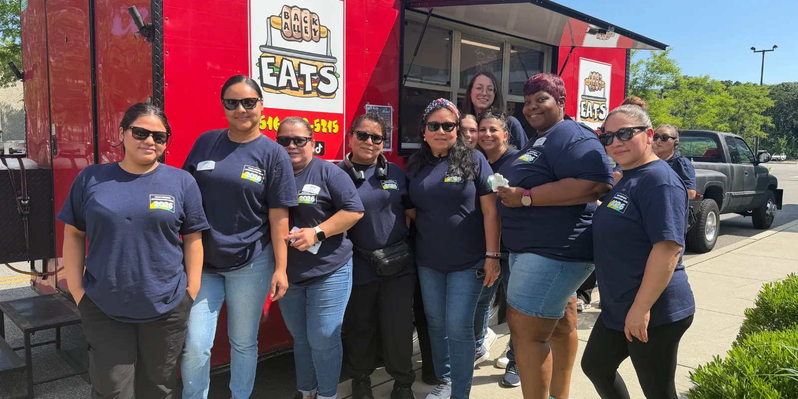 Team Member Appreciation Week at The Bristal at Bethpage - Team Members pose in front of food truck