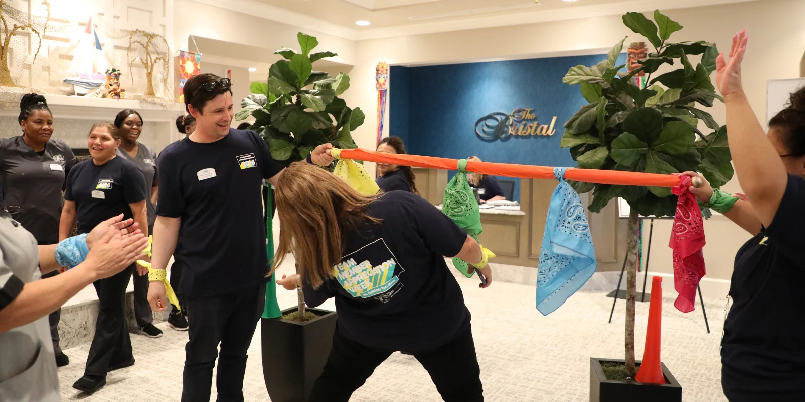 Team Member Appreciation Week at The Bristal at Jericho - an exciting game of Limbo