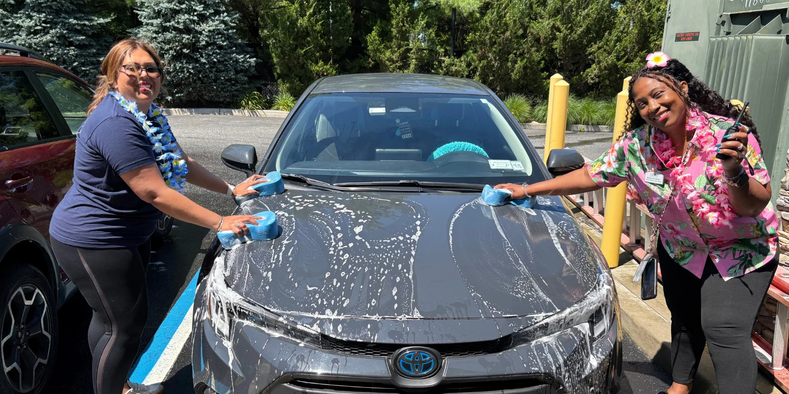 Team Member Appreciation Week at The Bristal at Lake Success - Leaders washed the cars of team members