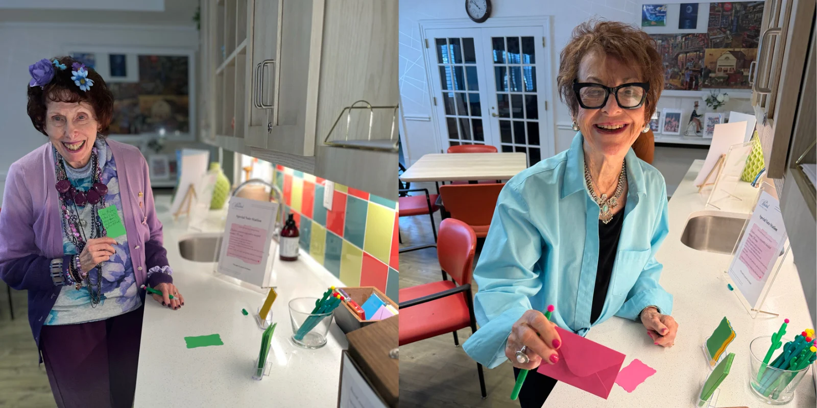 Team Member Appreciation Week at The Bristal at North Woodmere - Residents write kindness cards for team members
