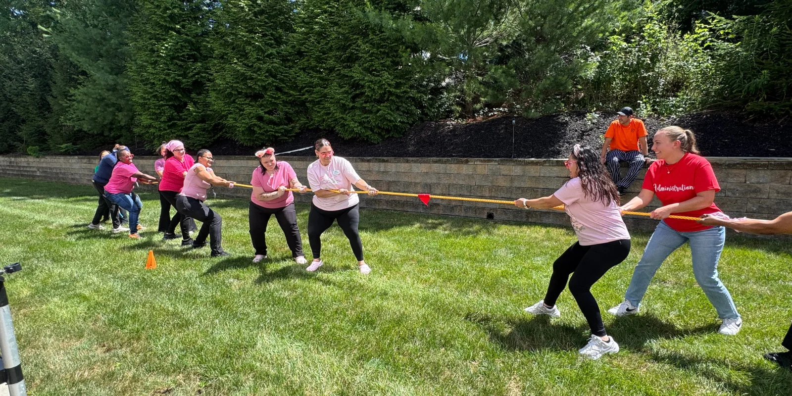 Team Member Appreciation Week at The Bristal at Wayne - Team members competing at tug-of-war