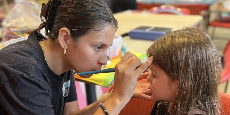 Grandparents Day at The Bristal at North Woodmere - Facepainting
